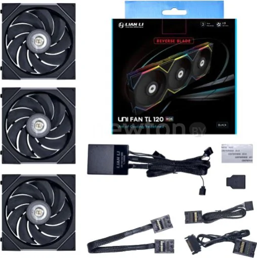 Набор вентиляторов Lian Li Uni Fan TL 120 Reverse Triple Pack G99.12RTL3B.R0