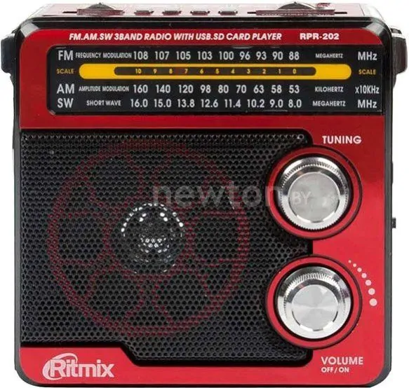 Радиоприемник Ritmix RPR-202 (красный)