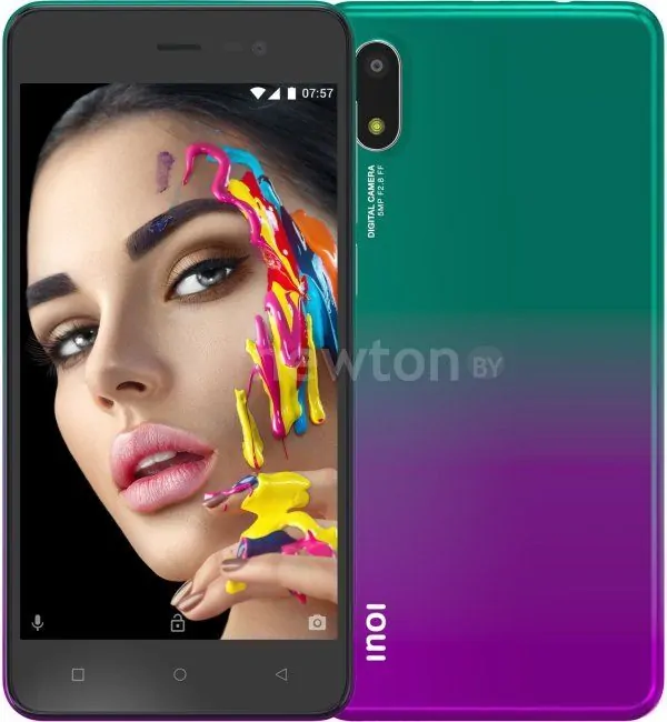 Телефон Inoi 2 Lite 2021 16GB (фиолетовый/зеленый)