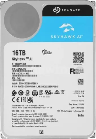 Жесткий диск Seagate SkyHawk AI 16TB ST16000VE005
