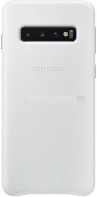 Чехол Samsung Leather Cover для Samsung Galaxy S10 (белый)