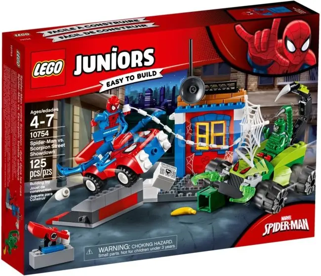 Конструктор LEGO Juniors 10754 Решающий бой Человека-паука против Скорпиона