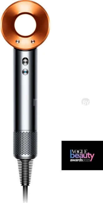 Фен Dyson HD15 Supersonic (с переходником на евровилку, никель/медный)