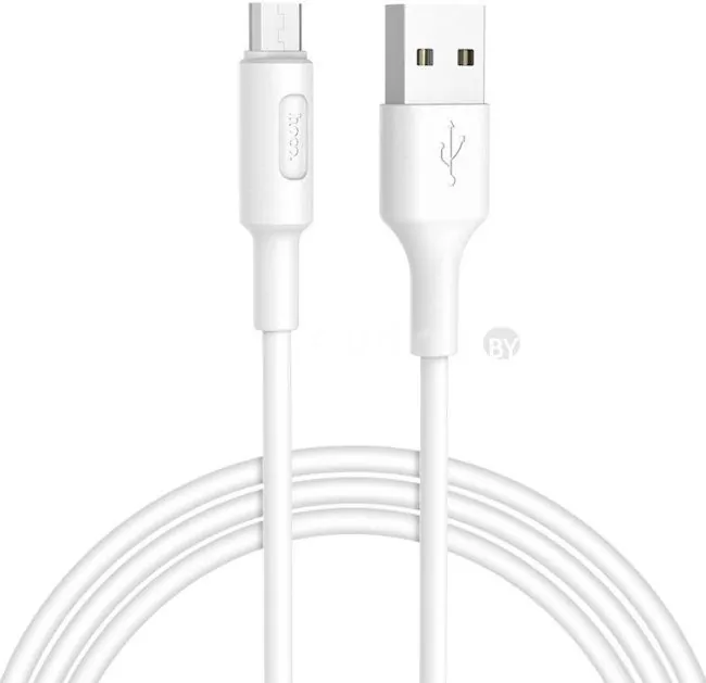 Кабель Hoco X25 microUSB (белый)
