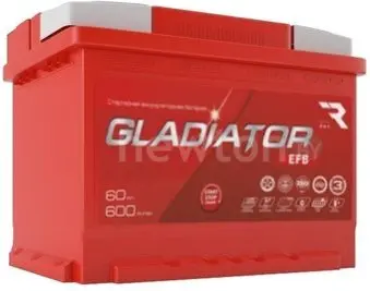Автомобильный аккумулятор Gladiator EFB 60 R+ (60 А·ч)