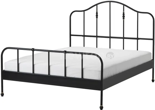 Кровать Ikea Сагстуа 200x140 (черный, Лонсет) 892.689.10