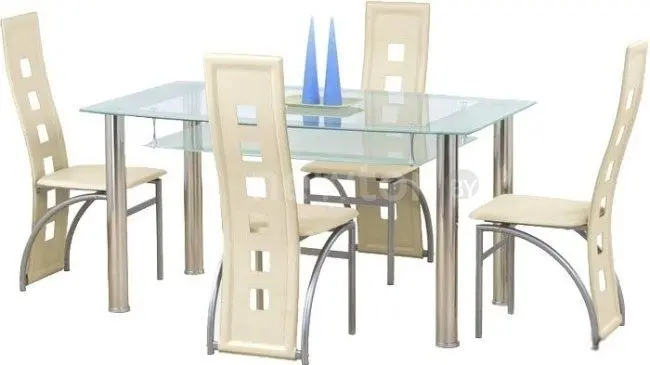 Кухонный стол Halmar Cristal (молочный)