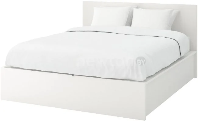 Кровать Ikea Мальм 200x180 (белый, с ПМ) 604.048.14