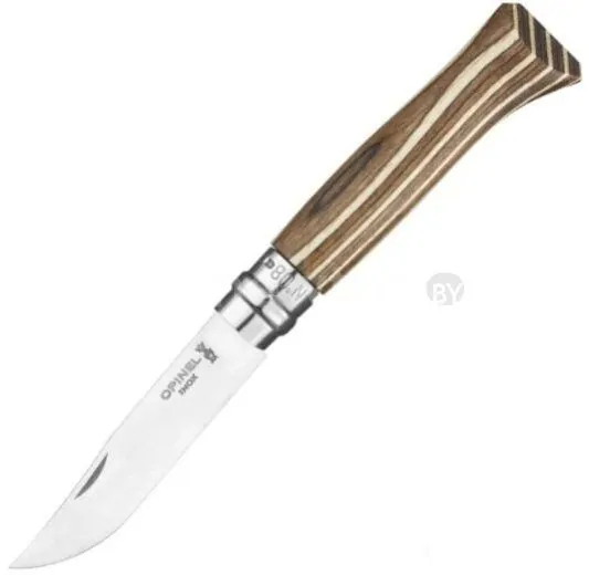 Складной нож Opinel N°8 Laminated (коричневый)