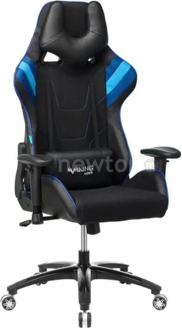 Кресло Zombie Viking 4 Aero Blue Edition (черный)
