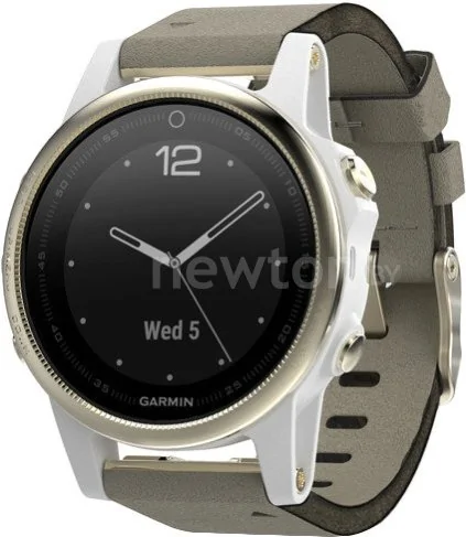 Умные часы Garmin Fenix 5S Sapphire 42mm (белый/серый) [010-01685-13]