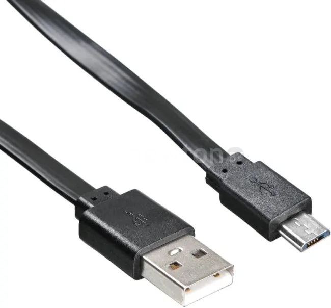 Кабель Buro BHP microUSB 1M Flat (черный)