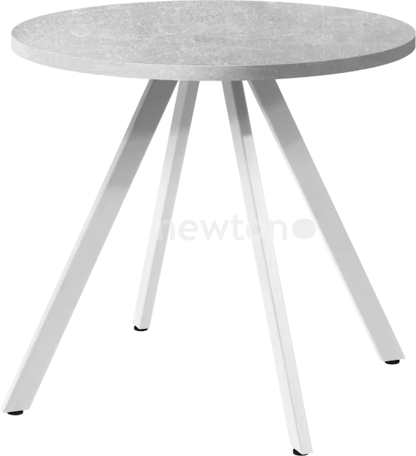 Обеденная группа Millwood Олесунн D80x80x75 (бетон/металл белый)