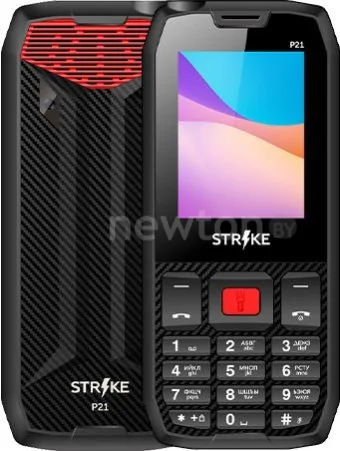 Телефон Strike P21 (черный/красный)