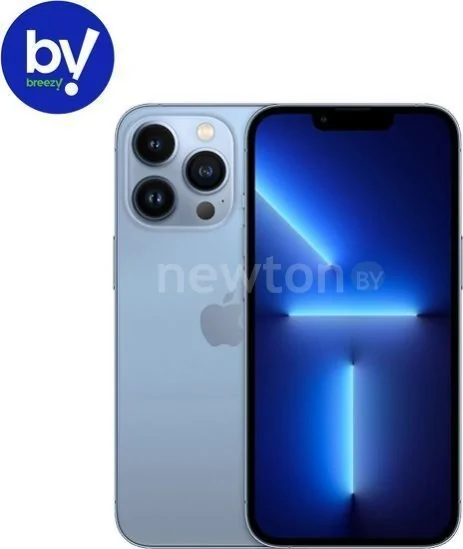 Телефон Apple iPhone 13 Pro Max 128GB Воcстановленный by Breezy, грейд Q (небесно-голубой)