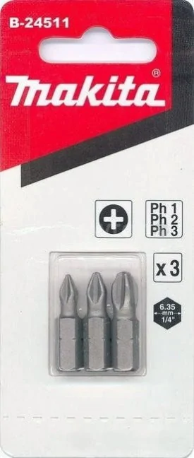 Набор бит Makita B-24511 (3 предмета)