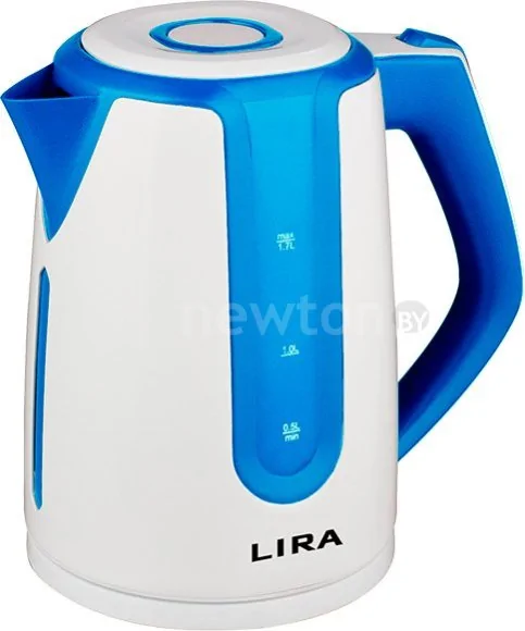 Электрический чайник LIRA LR 0103 (белый/голубой)