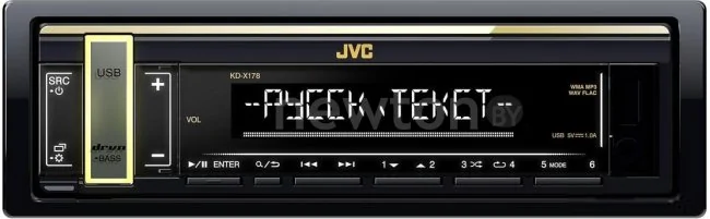 USB-магнитола JVC KD-X178