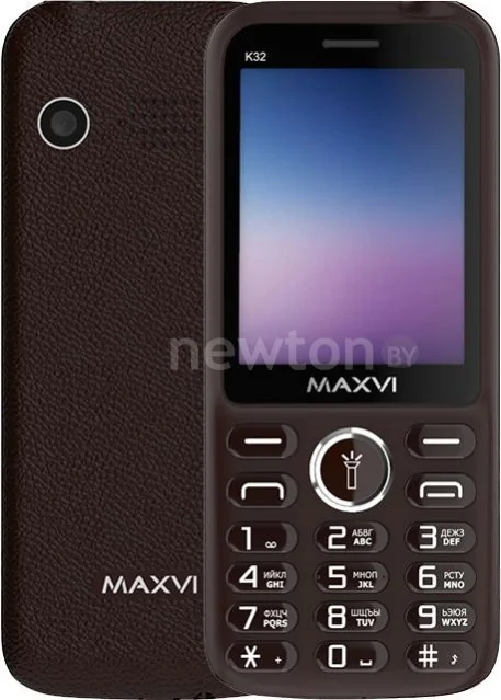 Телефон Maxvi K32 (коричневый)