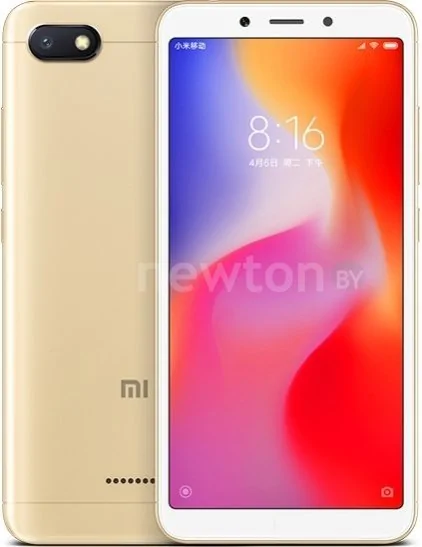 Телефон Xiaomi Redmi 6A 2GB/16GB международная версия (золотистый)