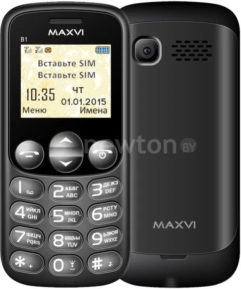 Телефон Maxvi B1 (черный)