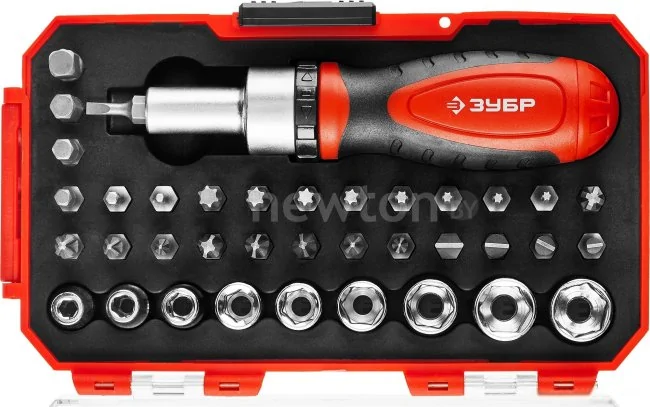 Набор торцевых головок и бит Зубр 25165-H38 (38 предметов)