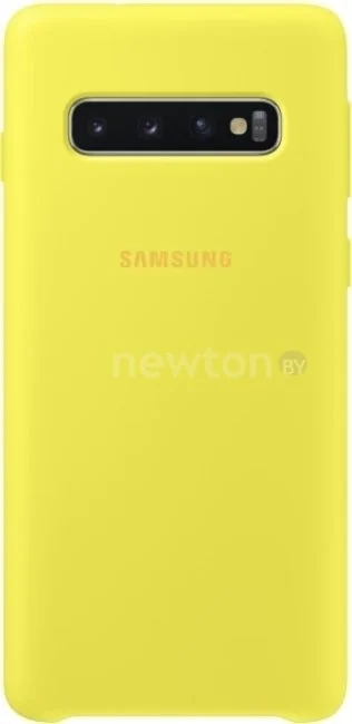 Чехол Samsung Silicone Cover для Samsung Galaxy S10 (желтый)
