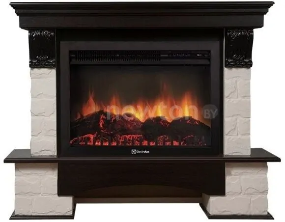 Портал Firelight Forte 30S (камень белый/шпон венге)