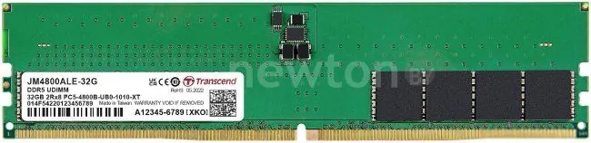 Оперативная память Transcend JetRam 32ГБ DDR5 4800МГц JM4800ALE-32G