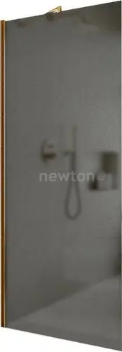 Душевая стенка MaybahGlass 79x195 MGD-699-3ш (графитовое матовое стекло/золотой)