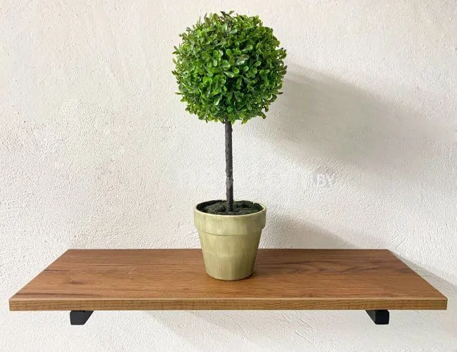 Полка Millwood Настенная с кронштейном 60x20 (дуб табачный craft/черный)