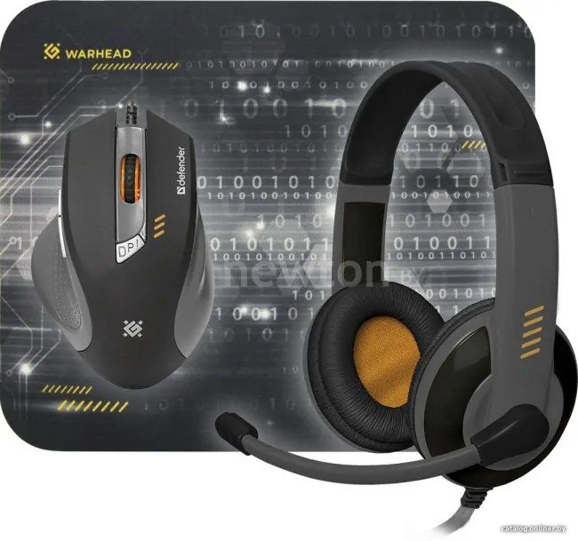 Мышь + коврик + наушники Defender Warhead MPH-1500