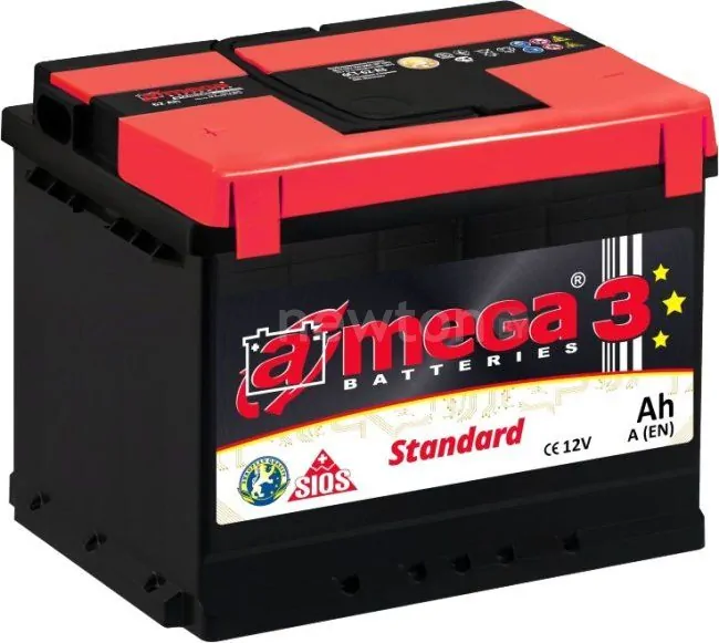 Автомобильный аккумулятор A-mega Standard 62 R (62 А·ч)