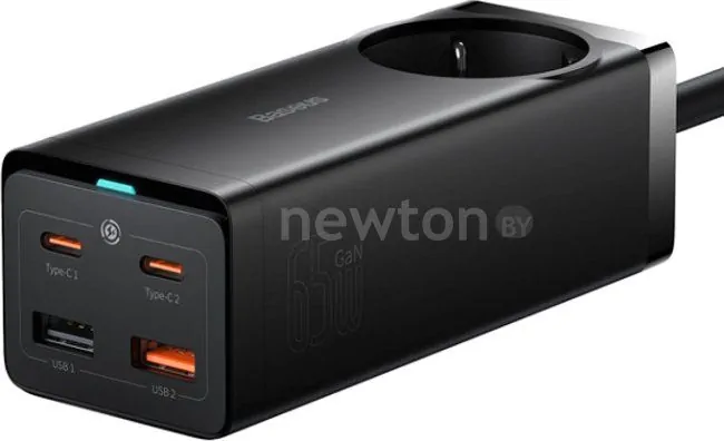 Сетевое зарядное Baseus GaN3 Pro Desktop Powerstrip AC+2U+2C 65W PSZM000901