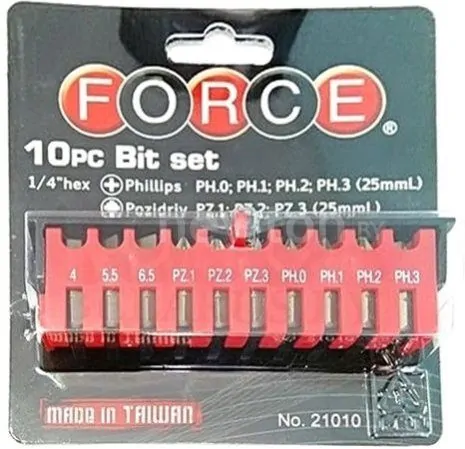 Набор бит Force 21010 (10 предметов)