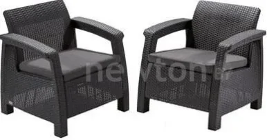 Набор садовой мебели Keter Corfu Duo Set (графит)