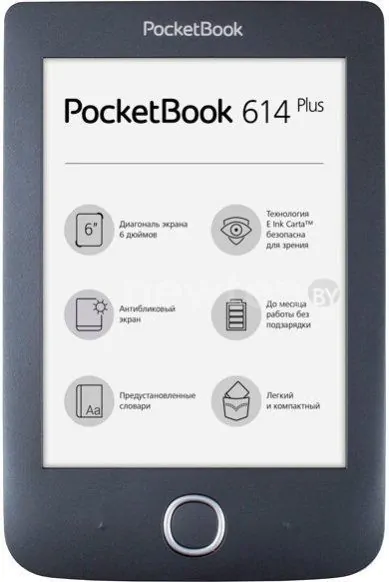 Электронная книга PocketBook 614 Plus (черный)
