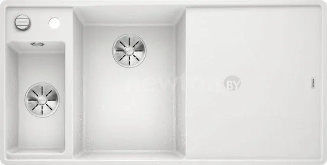 Кухонная мойка Blanco Axia III 6 S-F (разделочная доска из стекла, белый) 524672