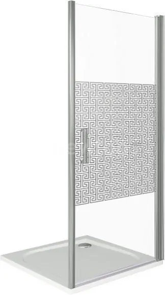 Душевая дверь Good Door Fantasy DR 90 (прозрачное с рисунком/хром)