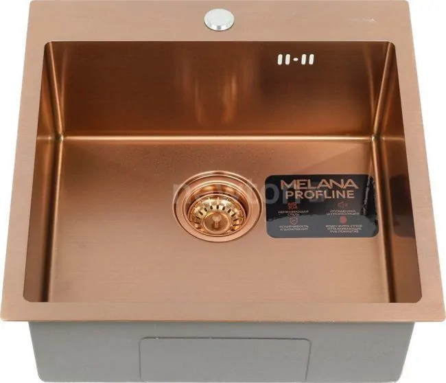 Кухонная мойка Melana Profline D5050HC (глубина чаши 20 см, сталь 3 мм)