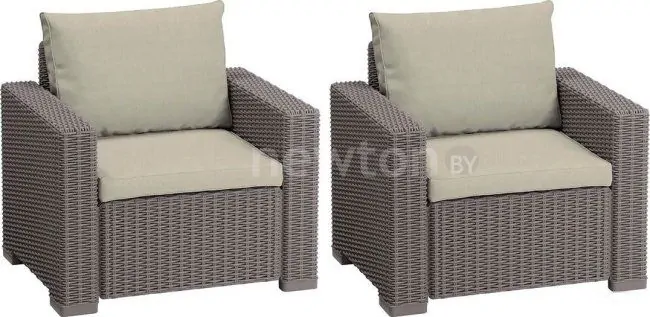 Набор садовой мебели Keter California Chair 231560 (2 шт, капучино)