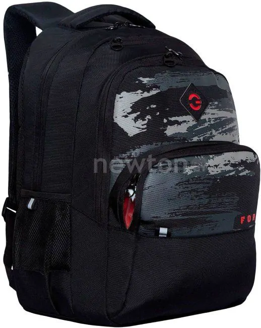 Школьный рюкзак Grizzly RU-230-7 (черный/серый)
