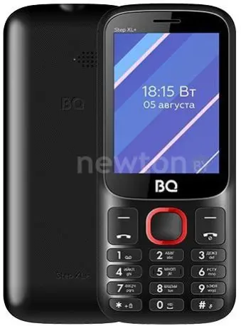 Кнопочный телефон BQ BQ-2820 Step XL+ (черный/красный)