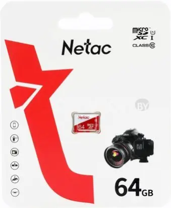 Карта памяти Netac microSDXC P500 ECO 64GB NT02P500ECO-064G-S
