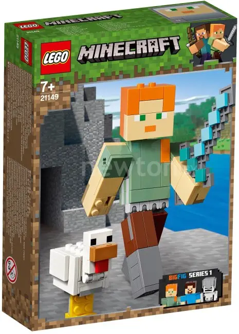 Конструктор LEGO Minecraft 21149 Большие фигурки Minecraft, Алекс с цыпленком