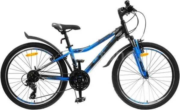 Велосипед Stels Navigator 410 V 24 21-sp V010 2022 (черный/синий)
