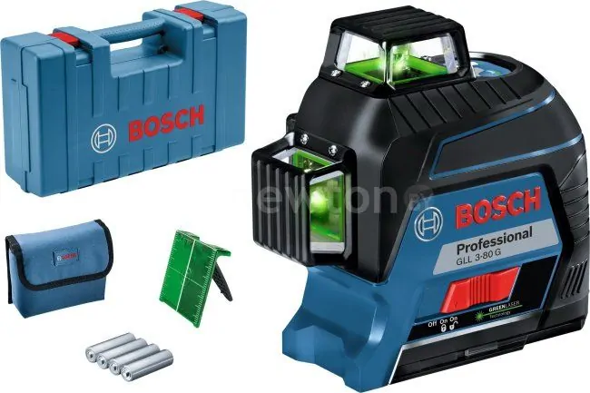 Лазерный нивелир Bosch GLL 3-80 G Professional 0601063Y00 (кейс, лазерная мишень)