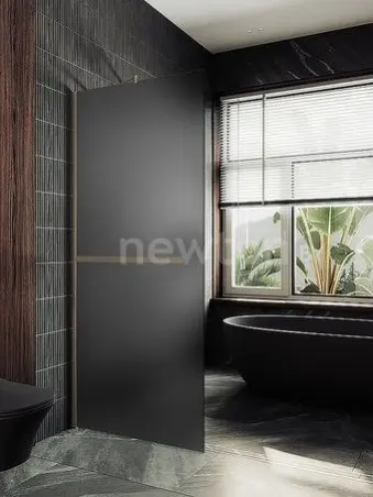Душевая стенка MaybahGlass 79x195 MGD-730-2ш (графитовое матовое стекло/бронза)
