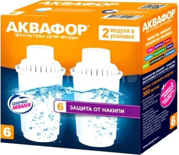 Комплект картриджей АКВАФОР B100-6 (комплект, 2 шт)