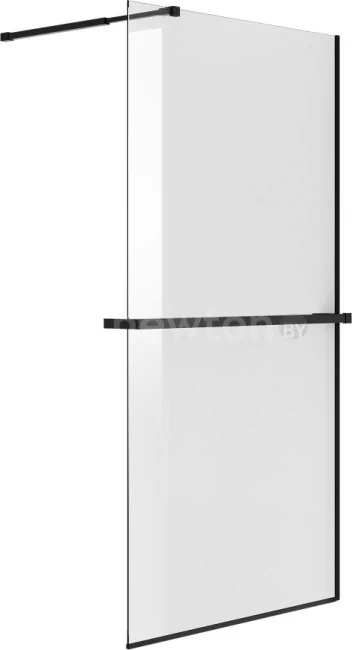 Душевая стенка Niagara NG-670-90ВLACK 90x195 (черный матовый/прозрачное стекло)